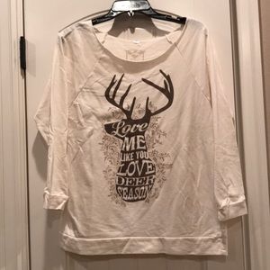 Love Me Like You Love Deer Season Top